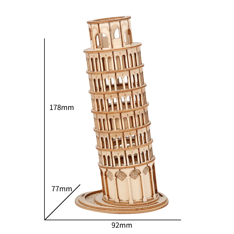 Robotime Leaning Tower of Pisa 3D Wooden Puzzle (TG304)