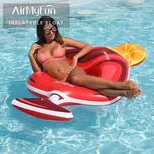

AirMyFun Inflatable Wine Glass Giant Pool Floats, Swim Ring for Adults & Kids, Water Rafts Foam Inner Tubes
