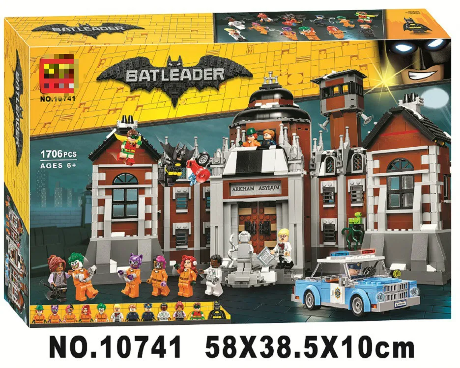 New Compatible Legoings Batman DC Comics Arkham Asylum Super Heroes Building Blocks Bricks Toys for
