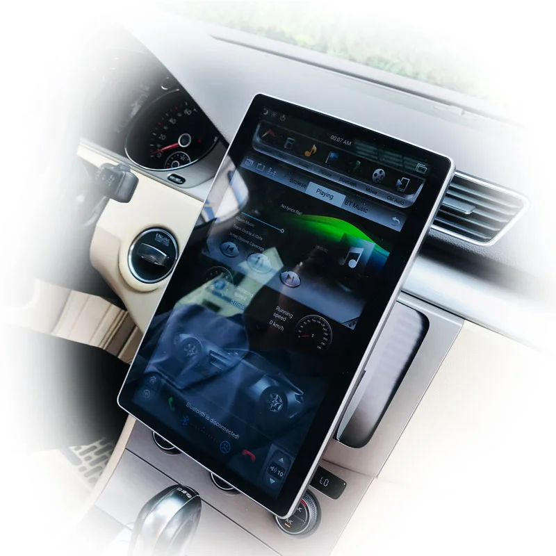 KLYDE tesla 2 din универсальный автомобильный dvd-плеер 4+ 32 ГБ 12,8 дюймов android ips экран вращение на 100 градусов Автомобильное видео super HD carplay