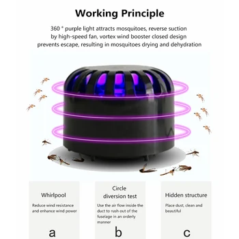 

5V USB Mosquito Killer Lamp Indoor Electronic Mosquito Repellent Killer Anti Insect Killer Bug Zapper Trap UV Light Lamp