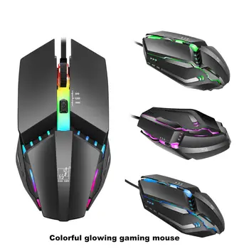 

TWISTER.CK Competitive Wired Mouse USB Colorful LED Light Computer Mouse 1600DPI Optical Ergonomic For Laptop PC Mouse