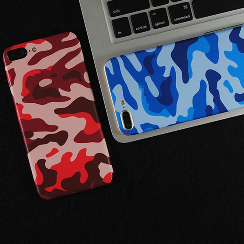 Красочные модные темно синие армейские камуфляжные наклейки для iPhone 11 5S SE 6 6S 7 8