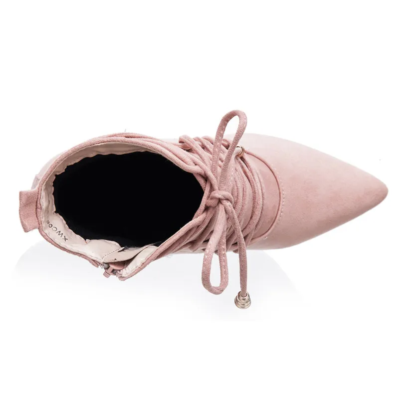 ENMAYER-Women-Boots-High-Heels-Pointed-Toe-Cross-Tied-Boots-Woman-Shoes-Autumn-INS-Fashion-Botas__2_