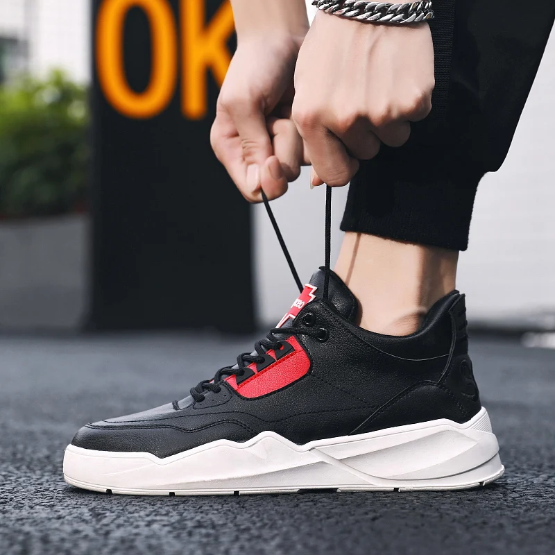 2019 Mens Waterproof Running Shoes Men Leather Breathable Casual Sneakers Male Fashion White Top Brand Athletics Sports Shoes 2019 Mens Waterproof Running Shoes Men Leather Breathable Casual Sneakers Male Fashion White Top Brand Athletics Sports Shoes