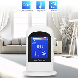3-in-1 Air  LCD Digital CO2 Meter Carbon Dioxide Tester Gas Analyzer Quality Detector Rechargeable Carbon Dioxide Detector