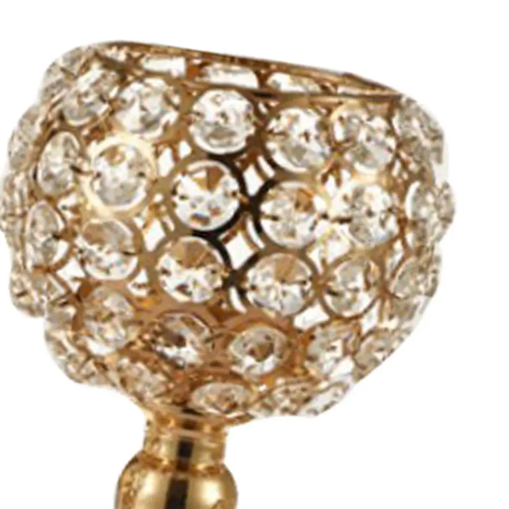 Stunning Crystal Tea Light Candle Holder Votive On Stem Wedding Party Ornaments