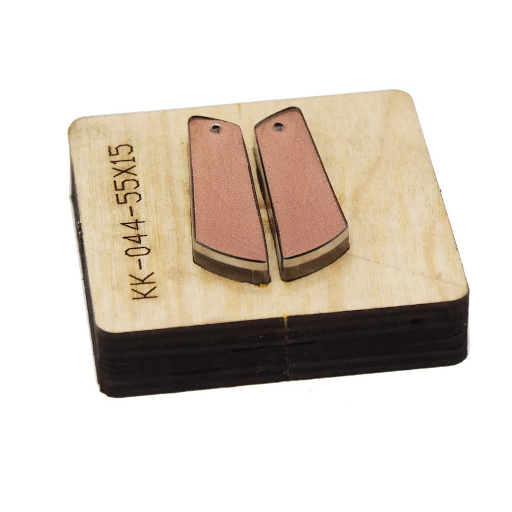 Японский стальной нож высечки стальная штамповка Простые Модные серьги режущие формы Кожа ремесло кожаный резак деревянная форма прессформы 201