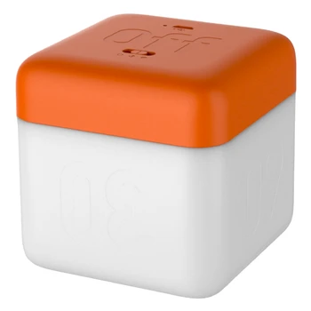 

Minimalist Modern Flipping Timing Small Night Lamp USB Charging LED Energy Saving Square Cube Small Table Lamp Bedroom Bedside