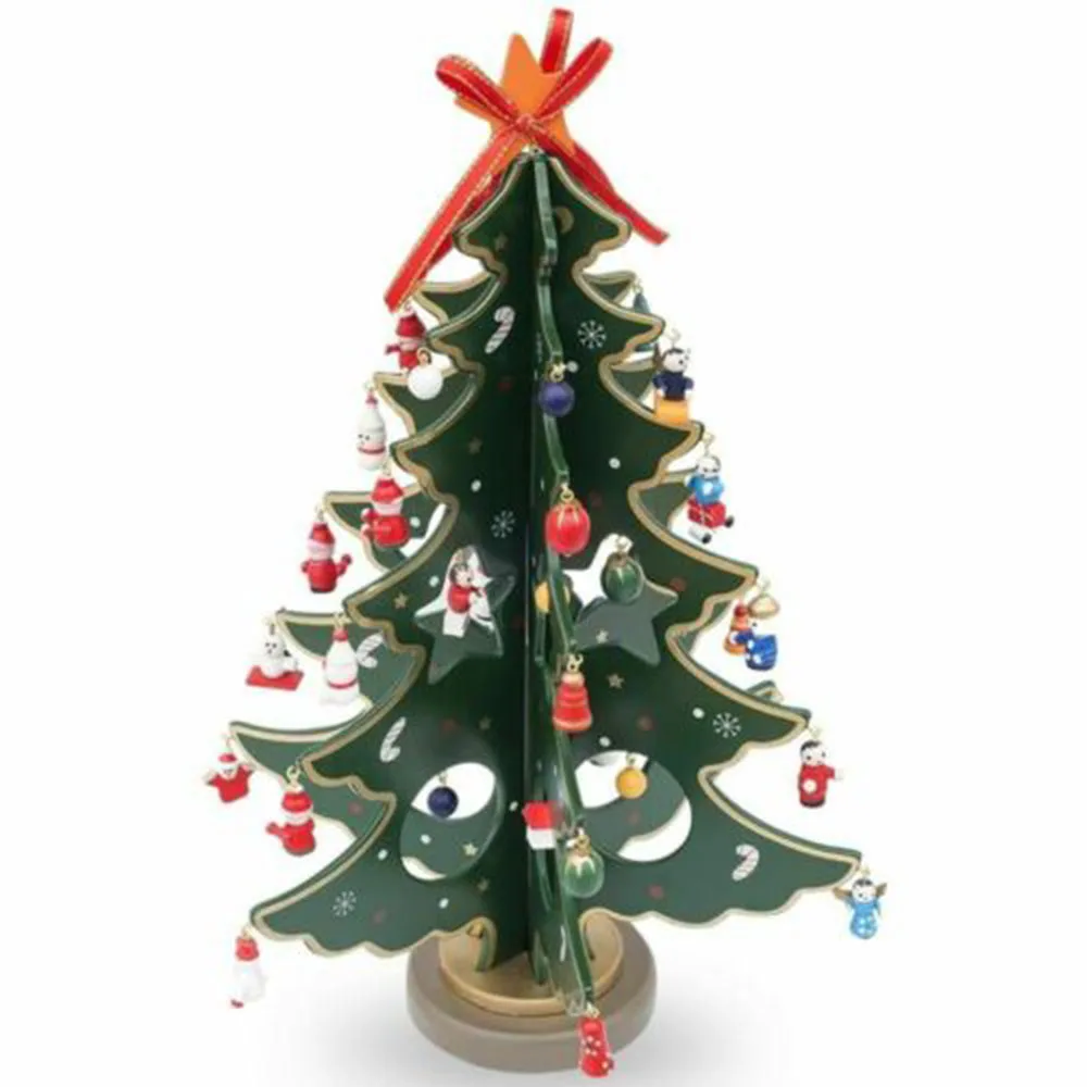 

Christmas Tree Miniature Ornament Tabletop Celebrations Occasions Seasonal Wood