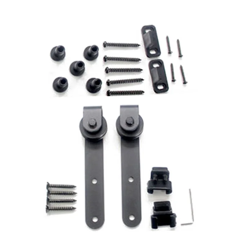 

Silent Mini Barn Sliding Door Cabinet Hanging Rails Sockets Floor Guide Limiters