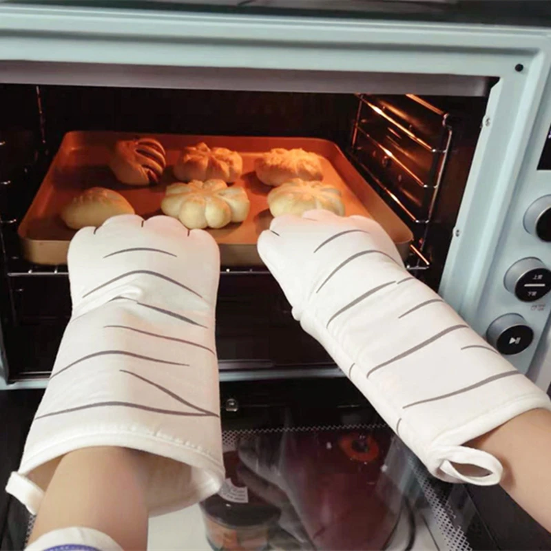 Practical Mini Antiskid Microwave Oven Mitts Kitchen Convenient Insulated Glove 