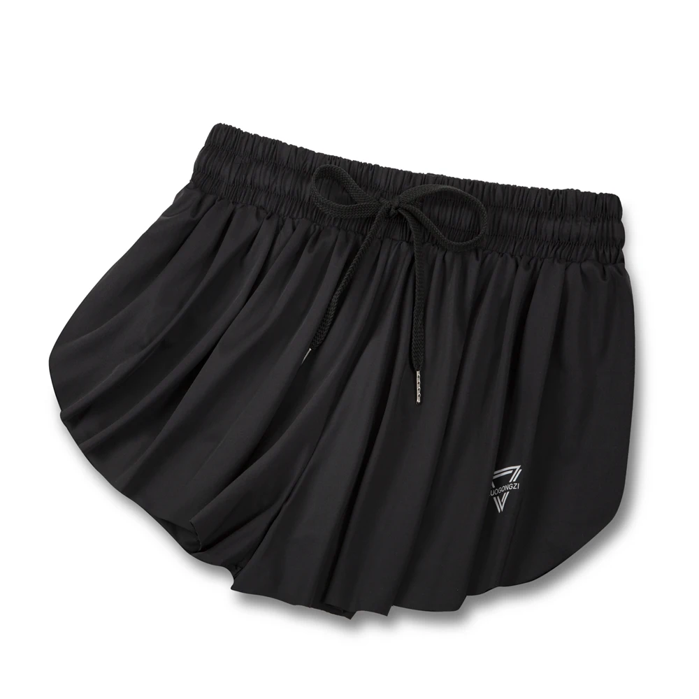 2 In 1 Flowy Shorts For Women Fitness Shorts Sport Femme Running Shorts White Shorts Plus Size High Waist Preppy Skirt Summer cargo shorts