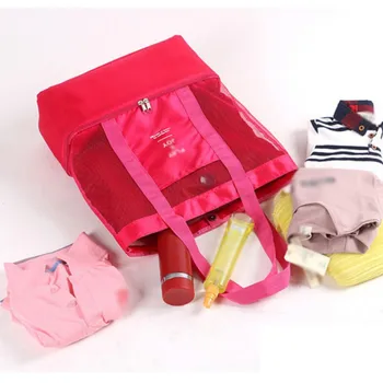 

Portable Tote Thermal Insulation Bag Handheld Lunch Bag Insulated Cooler Picnic Bag Mesh Beach Bag Food Drink Storage