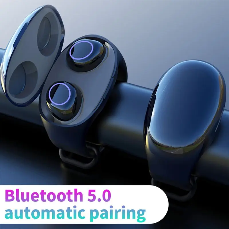 HM50 TWS 2 в 1 Bluetooth 5 0 беспроводные наушники спортивные свободные гарнитура с умным