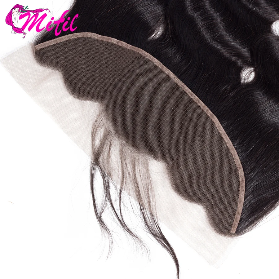 Mifil волосы индийские волнистые фронтальные Закрытие с волосами младенца Remy человеческие волосы 13x4 уха до уха Кружева Фронтальная Закрытие