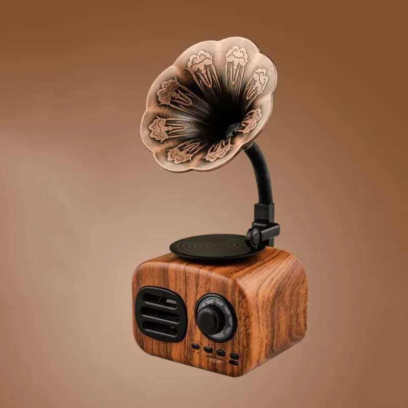 Фонограф мини Bluetooth динамик беспроводной громкий динамик сабвуфер TF fm-радио