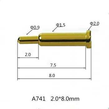 

Connector Spring Thimble Battery Charging Pin Copper Gold-plated Contact Pin A741
