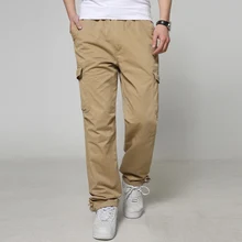 Весна Лето мужские брюки повседневные брюки карго хлопок мульти карман свободные мешковатые брюки тактическая модная одежда хип-хоп джоггеры