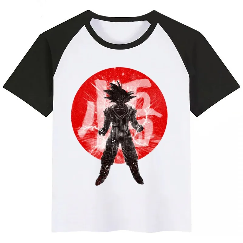

Dragon Ball Print Kids T Shirt Funny Kawaii Cartoon Girl Top Harajuku White Round Neck Short Sleeves Boys Tshirt New Arrival