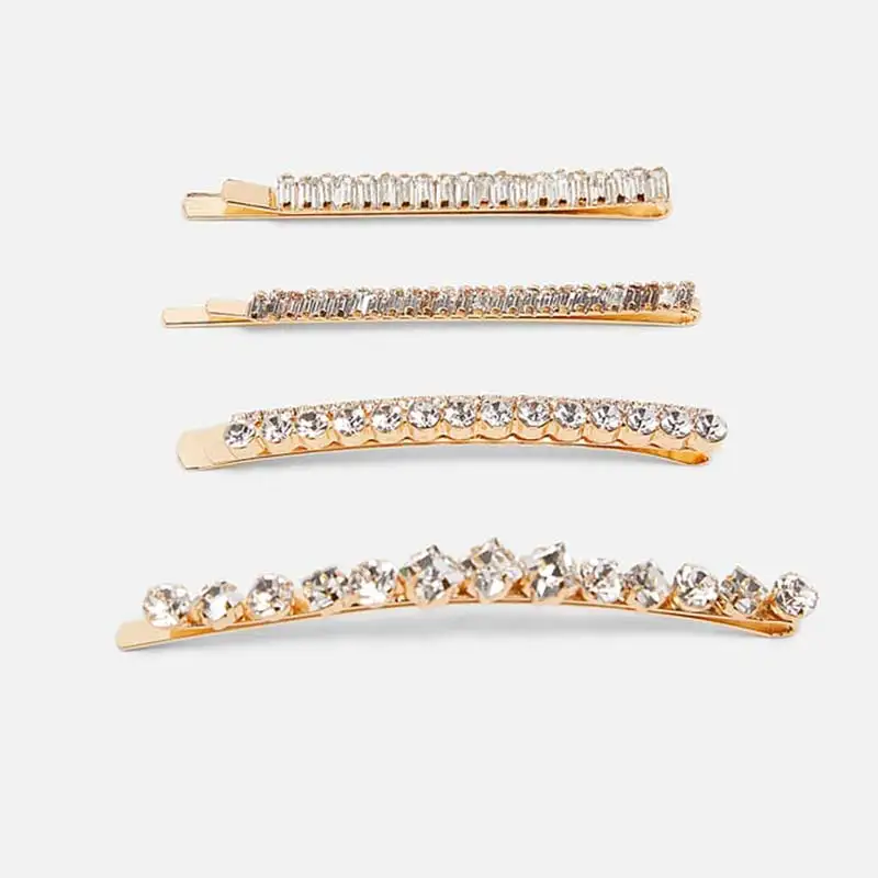 

Dvacaman 2019 New ZA Korea Hollow Waterdrop Crystal Hair Accessories Crystal Beads Hair Clips Women Hair Bows Hairpins Barrettes