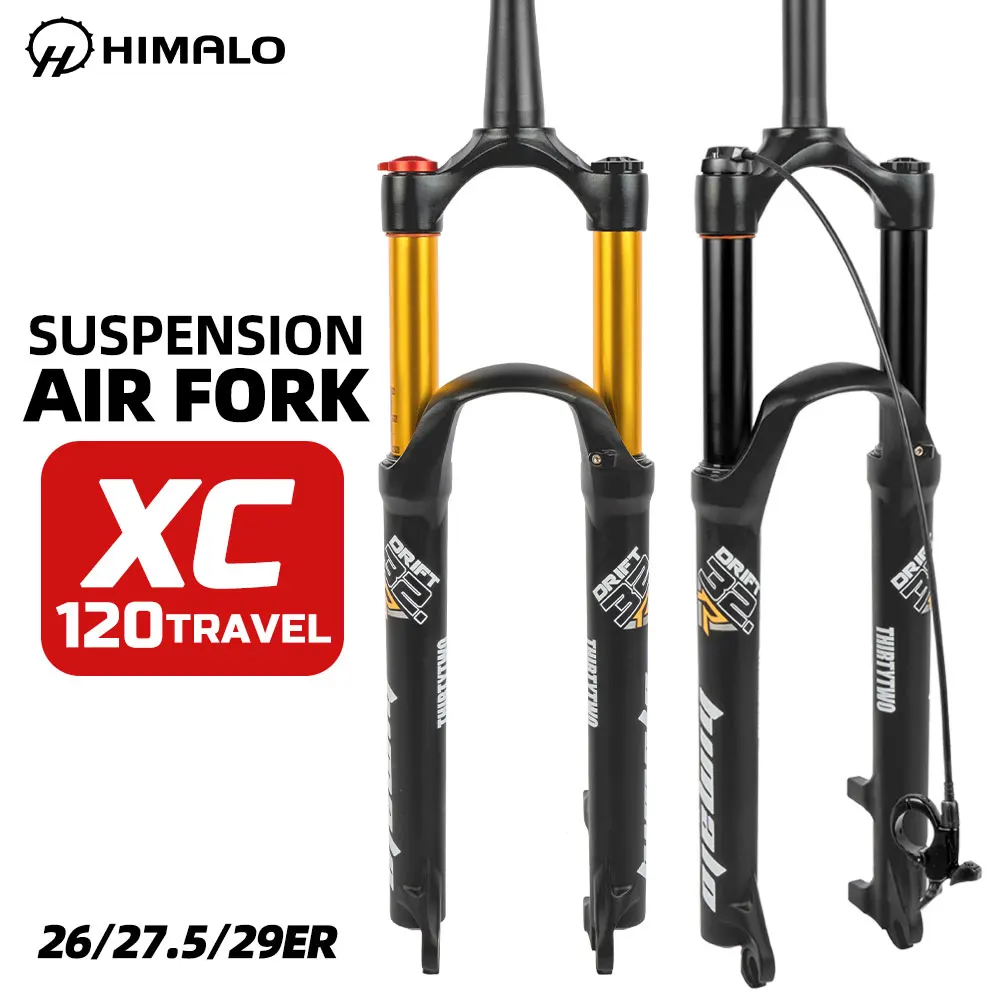 Horquilla de bicicleta 26 27,5 29 ER MTB XC, suspensión de bicicleta de montaña, resistencia al aire, bloqueo línea aleación de magnesio, recorrido 120MM - AliExpress