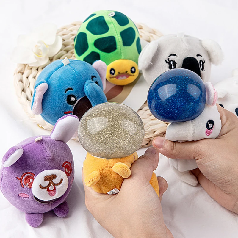 

Kawaii Plush Animal Doll Fidget Toys Squishy Slow Rising Stress Relief Squeeze Vent Ball Decompression Dolls Christmas Gifts