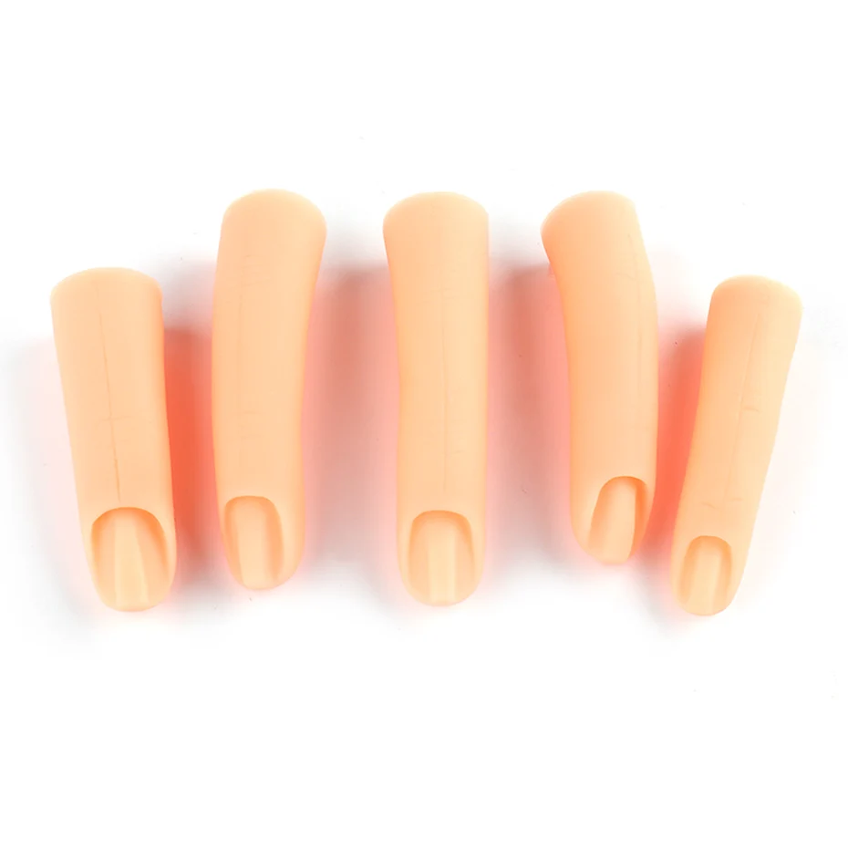 Professional Practice Fake Finger Traning Model Manicure Adjustable Gel Polish Display Finger with Magnet Nail Art Tools 5