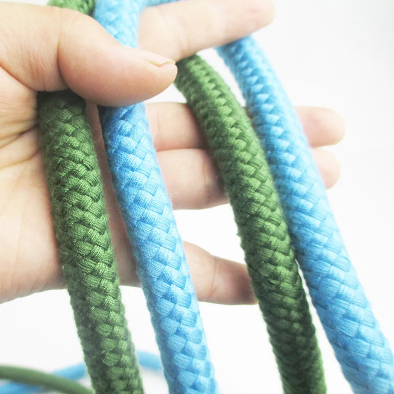  Lu Pet New Products Parachute Material Hand Holding Rope Army Green Sky Blue And Pull Resistance Bi