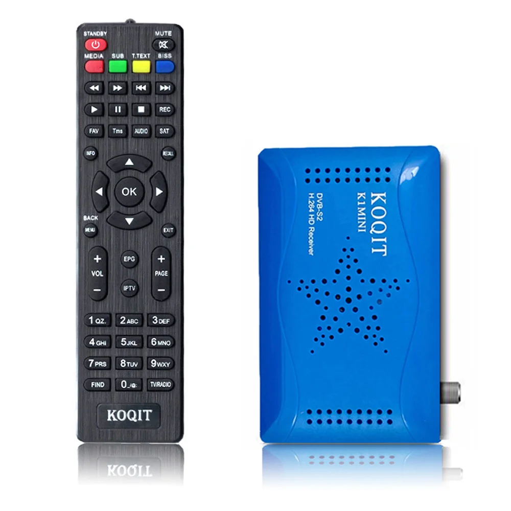 Without USB Wifi Koqit 1080P DVB-S2 T2-MI спутниковый ресивер DVB S2 цифровой декодер тв тюнер DVB-S2 Интернет ТВ коробка Wifi Youtube Авто Biss ключ vu - Цвет: Without USB Wifi