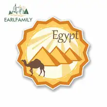 EARLFAMILY 13cm x 7.8cm for Egypt Logo Oem Car Stickers Vinyl Refrigerator RV VAN Fine Decal JDM Car Accessories Graphics