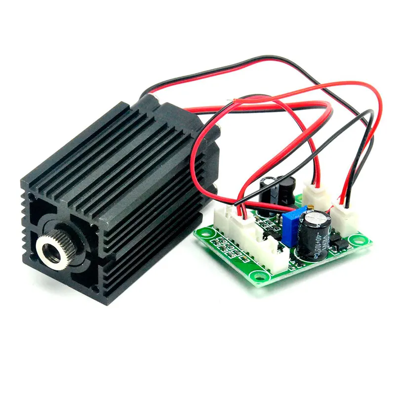 DC12V Adjustable 650nm 200mW Red Laser Diode Module with Focus Dot Head DIY TTL Fan Long-time Work 20pcs lot new 2 4w pcs injection cob led module with lens dc12v advertising light led backlight for channel letters