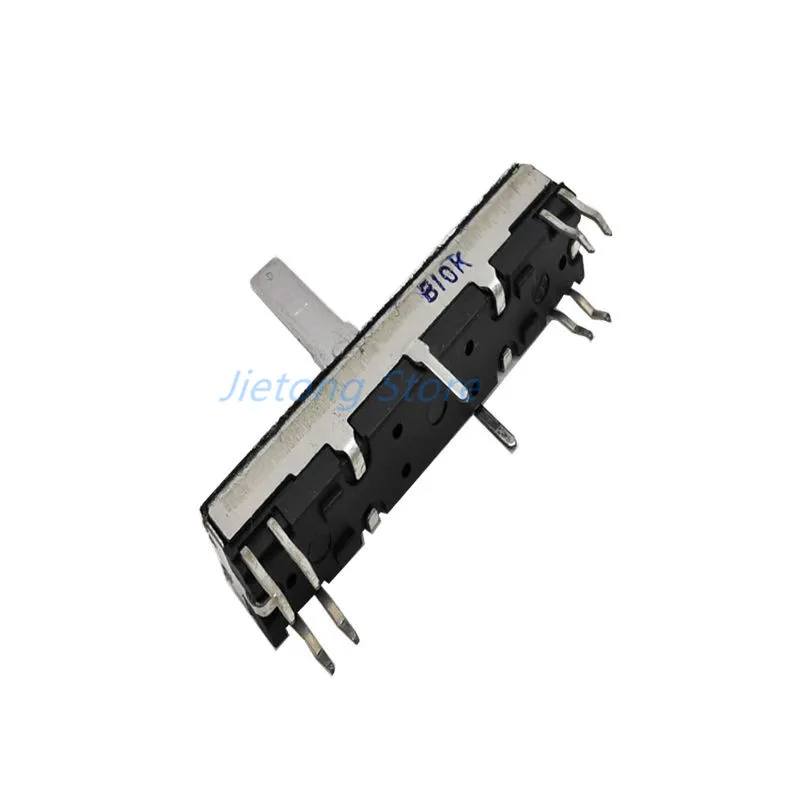 Potentiometer 1pc 45mm Sliding 4.5cm Stereo Channel B10K Axis Length 15mm Sliding Stroke 30mm