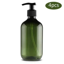 4 шт./компл. 300 мл дозатор для жидкого мыла бутылки бутылочка для шампуня в ванную многоразового использования бутылки насоса для дозирования лосьоны шампуни