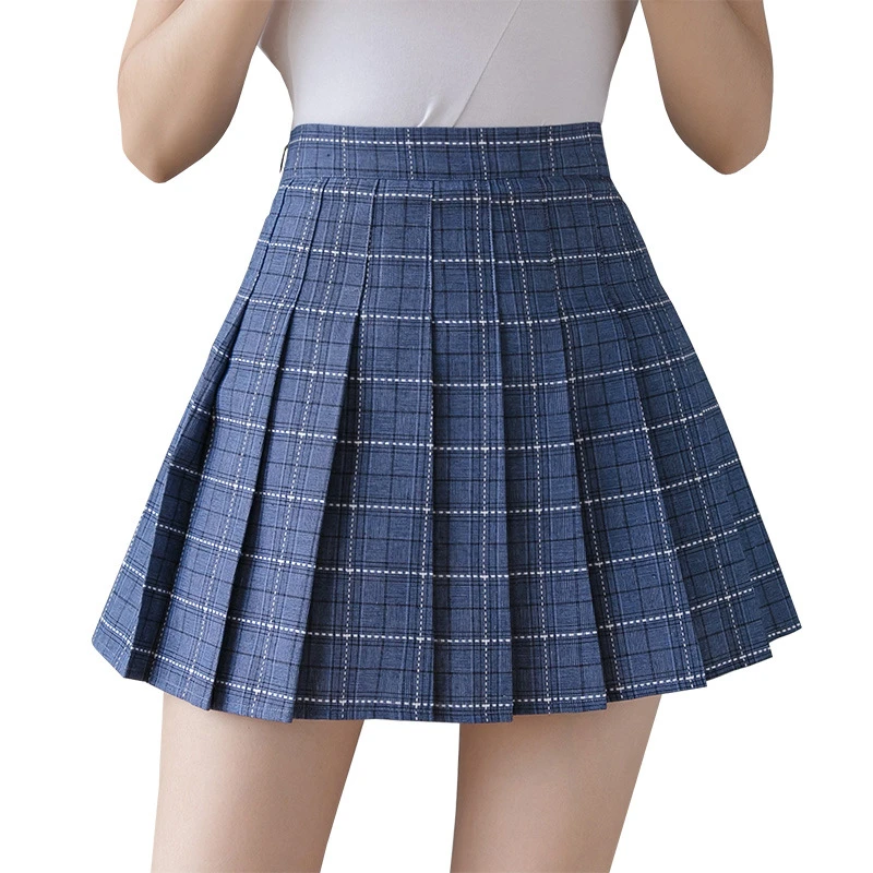 Falda plisada de cintura alta para mujer, uniforme escolar de estilo Preppy, Harajuku, a moda, de baile, XS XXXL|Uniformes escolares| - AliExpress