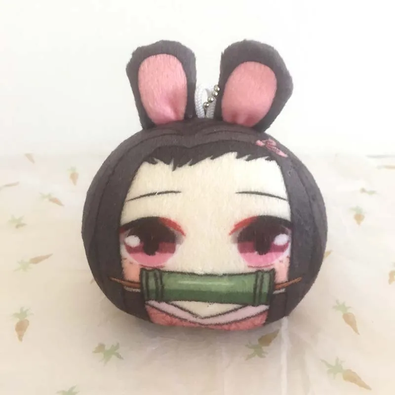 Tronzo, 10 см., Demon Slayer Kimetsu no Yaiba Kamado Tanjirou Nezuko Zenitsu Giyuu, плюшевые заячьи ушки, украшения для кукол, игрушки