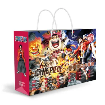 

Anime One Piece Big Gift Bag Toys Included Poster Brooch Keychain Postcards Bookmark And So On 18 Kinds Of Gift