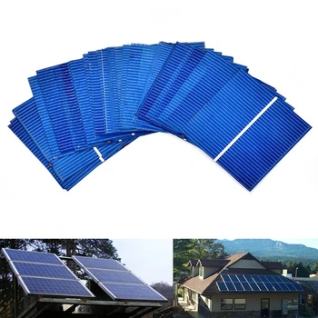 

50 Sheets/set 52x52mm Polycrystalline Silicon Solar Panel DIY Solar Cell Cutting Sheet Solar Energy Battery Panel