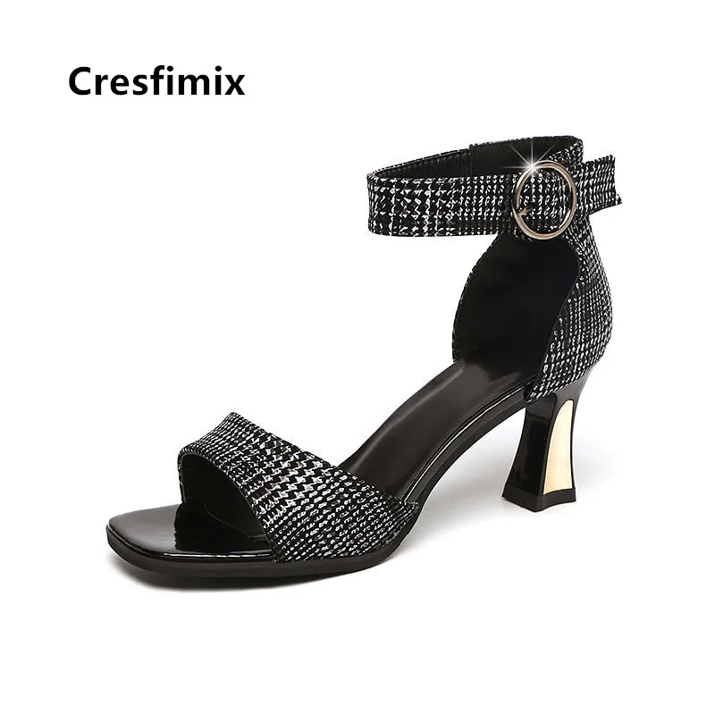 a Cresfimix mujer tacones altos; милые женские туфли на высоком каблуке без застежки из высококачественной искусственной кожи; удобные женские туфли коричневого цвета на высоком каблуке; a3531 - Цвет: a