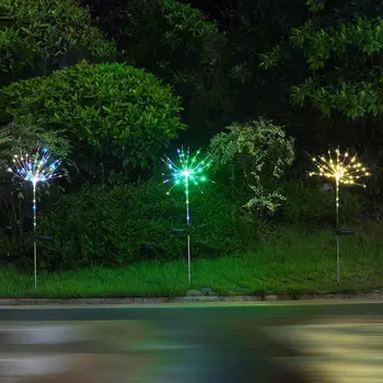 

BRELONG eight function solar fireworks lights lawn lights Christmas lights 90 LED 1 pc