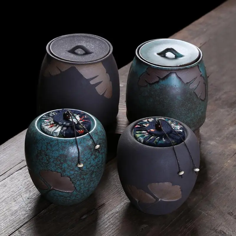 1 шт. Керамика s Чай Кэдди китайский искусный Керамика Чай конфеты для соли, для приправ закуски контейнер для хранения фиолетовый песок хранение бутылок и банок
