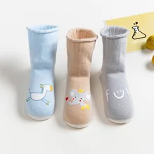 SHUJIN/3 пары, высококачественные плотные удобные хлопковые носки для новорожденных с героями мультфильмов детские носки для новорожденных мальчиков и девочек