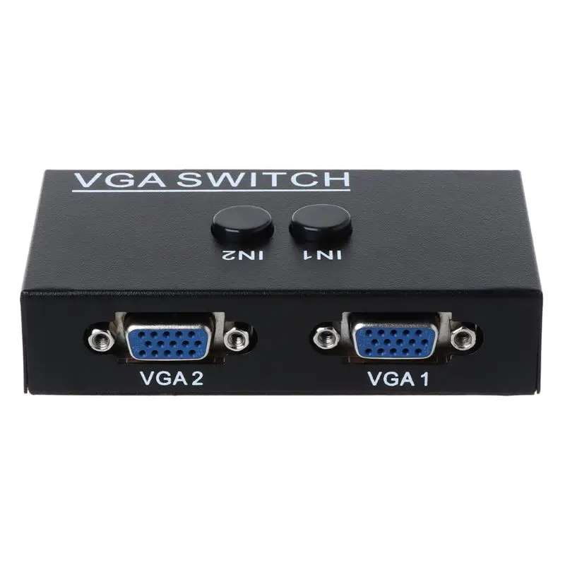 Разветвитель с 2 портами видеопереключатель VGA двумя каналами адаптер