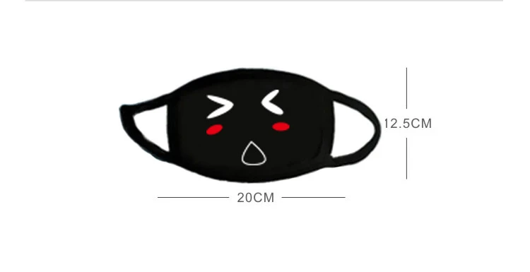 Anime black quirky personality expression mask