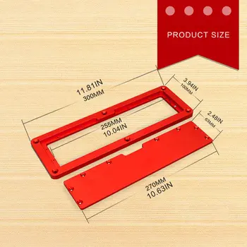 

Electric Circular Saw Flip Cover Plate Flip-Floor Table Special Cover Plate Adjustable Aluminium Insert Plate for Table Saw