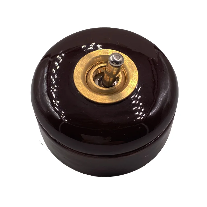 melhoria da casa redonda interruptor de alternância cerâmica lâmpada parede way way luz interruptor criativo