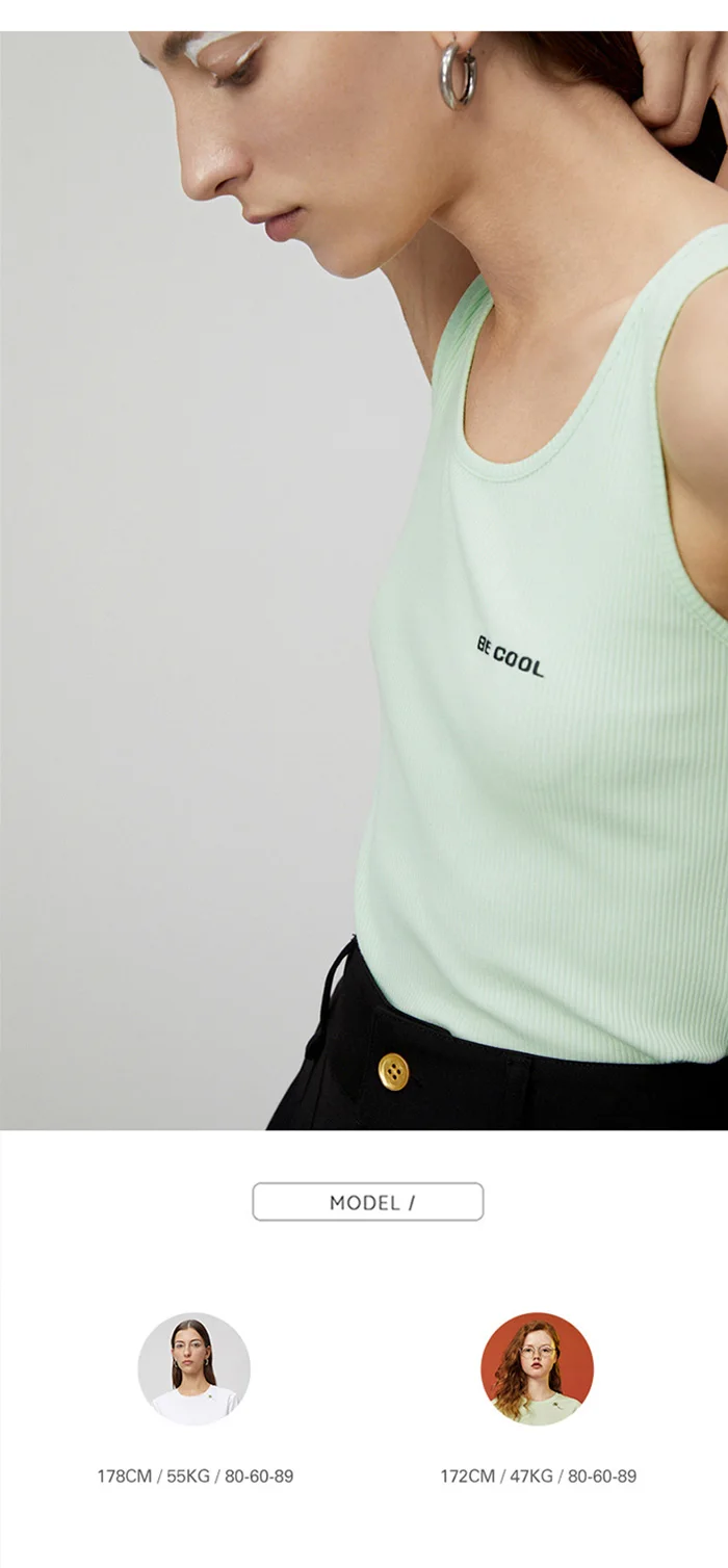 Toyouth женские вышитые майки-топы бочкообразной формы с буквами тонкие облегающие майки новая футболка без рукавов