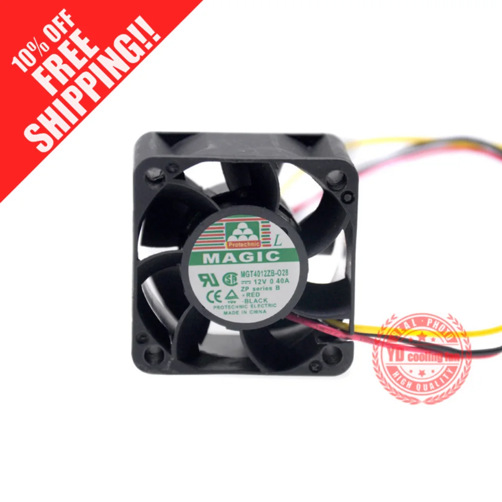 

Новый Protechnic Magic MGT4012ZB-O28 / 028 4 см 4028 12V сервера 0.40A Вентилятор охлаждения
