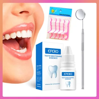 

EFERO Teeth Whitening Serum Toothpaste Bleaching Teeth Cleaning Serum Removes Plaque Stains Teeth Whitening Serum Oral Care