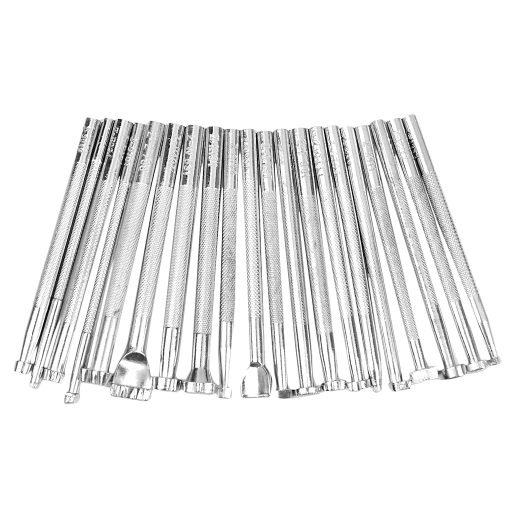 Bulk 20pcs Leather Working Saddle Making Tools Carving Leather Craft Stamps Set Excellent Quality